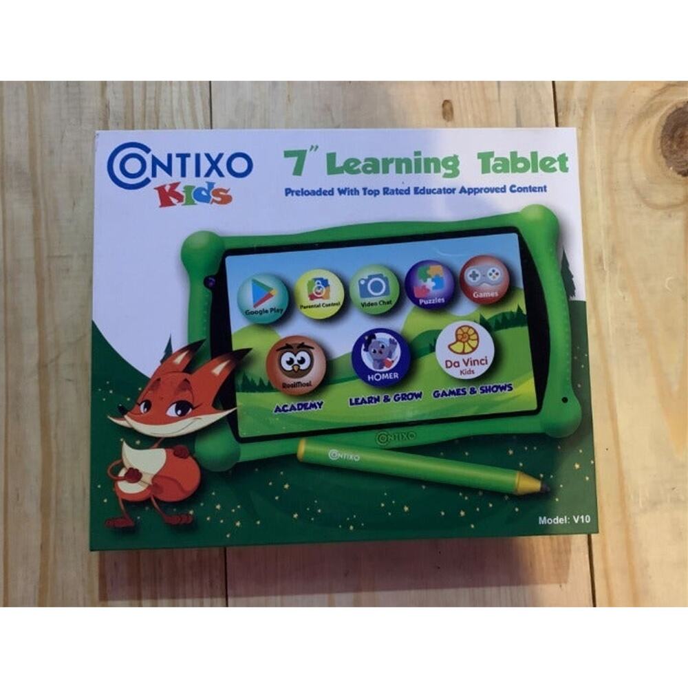 Contixo kids 7" learning tablet V10-green1